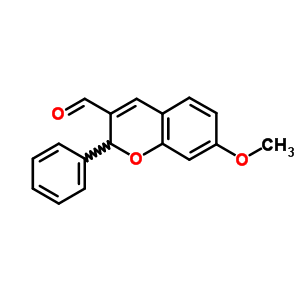 2H-1-benzopyran-3-carboxaldehyde,7-methoxy-2-phenyl- Structure,57543-51-8Structure