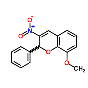 8-Methoxy-3-nitro-2-phenyl-2h-1-benzopyran Structure,57543-87-0Structure