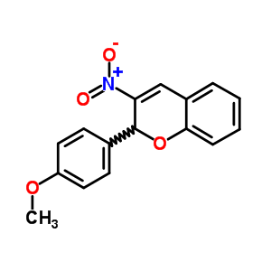 2-(4-Methoxyphenyl)-3-nitro-2h-chromene Structure,57544-02-2Structure