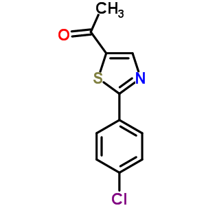 1-[2-(4-Chlorophenyl)-1,3-thiazol-5-yl]-1-ethanone Structure,57560-99-3Structure