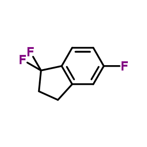 1,1,5-三氟茚烷結(jié)構(gòu)式_57584-73-3結(jié)構(gòu)式