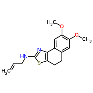 N-allyl-n-(7,8-dimethoxy-4,5-dihydronaphtho[1,2-d][1,3]thiazol-2-yl)amine Structure,57595-88-7Structure