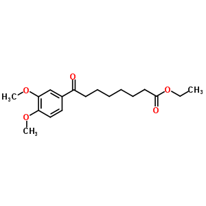 Ethyl 8-(3,4-dimethoxyphenyl)-8-oxooctanoate Structure,57641-19-7Structure