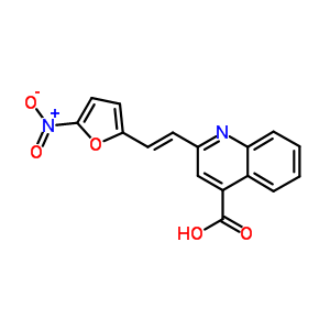 2-[2-(5-Nitro-furan-2-yl)-vinyl]-quinoline-4-carboxylic acid Structure,5774-31-2Structure