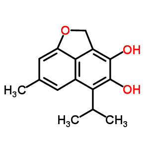 5-Isopropyl-7-methyl-2h-naphtho[1,8-bc]furan-3,4-diol Structure,57765-65-8Structure