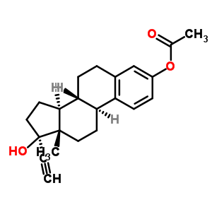 乙炔基雌二醇3-乙酸酯結(jié)構(gòu)式_5779-47-5結(jié)構(gòu)式