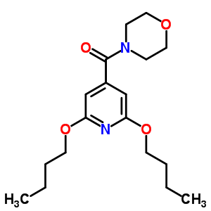 4-(2,6-Dibutoxyisonicotinoyl)morpholine Structure,57803-47-1Structure