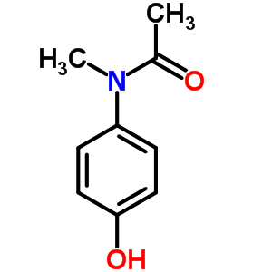 N-(4-hydroxyphenyl)-n-methylacetamide Structure,579-58-8Structure