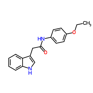 4’-Ethoxy-2-(1h-indol-3-yl)acetanilide Structure,57932-46-4Structure