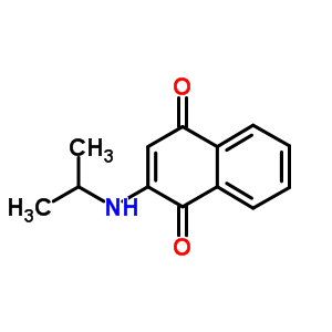 2-(Isopropylamino)-1,4-naphthoquinone Structure,57950-03-5Structure