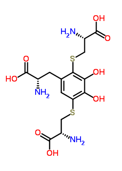 2,5-S,S-二半胱氨酰多巴結(jié)構(gòu)式_57954-84-4結(jié)構(gòu)式