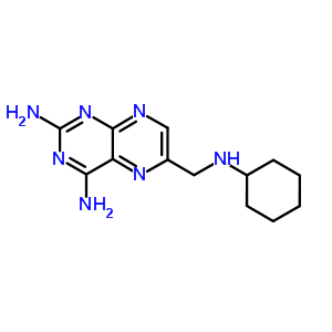 6-[(Cyclohexylamino)methyl]pteridine-2,4-diamine Structure,57963-53-8Structure