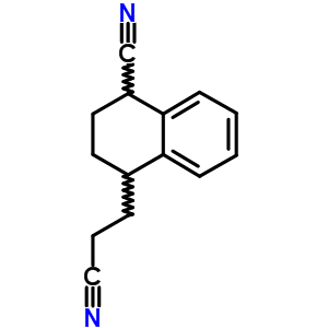 4-Cyano-1,2,3,4-tetrahydro-1-naphthaleneacetonitrile Structure,57964-40-6Structure