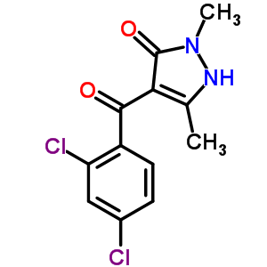 4-(2,4-Dichlorobenzoyl)-1,3-dimethyl-5-hydroxypyrazole Structure,58010-98-3Structure