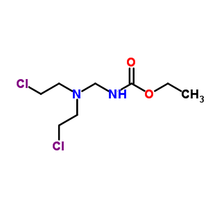 N-[bis(2-chloroethyl)aminomethyl ]carbamic acid ethyl ester Structure,58050-43-4Structure