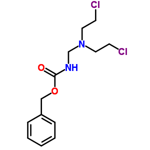 N-[bis(2-chloroethyl)aminomethyl ]carbamic acid benzyl ester Structure,58050-46-7Structure