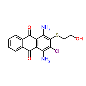 1,4-Diamino-2-chloro-3-[(2-hydroxyethyl)thio]-9,10-anthracenedione Structure,58065-21-7Structure