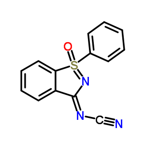 1-氧化物-1-苯基-3H-1,2-苯異噻唑-3-基氨腈結構式_58098-99-0結構式