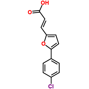 3-(5-(4-Chlorophenyl)furan-2-yl)acrylic acid Structure,58110-37-5Structure