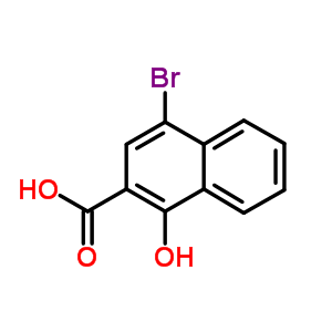 1-Hydroxy-4-bromo-2-naphthoic acid Structure,5813-37-6Structure