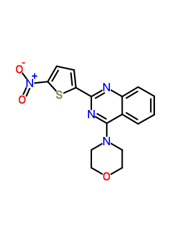 4-Morpholino-2-(5-nitro-2-thienyl)quinazoline Structure,58139-48-3Structure