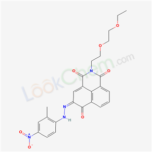 2-(2-(2-乙氧基乙氧基)乙基)-6-h ydr氧基-5-((2-甲基-4-硝基苯基)氮雜)-1H-苯(de)異喹啉-1,3(2H)-二酮結(jié)構(gòu)式_58186-73-5結(jié)構(gòu)式