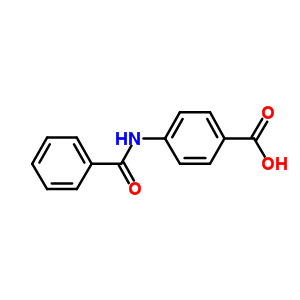 P-(benzoylamino)benzoic acid Structure,582-80-9Structure