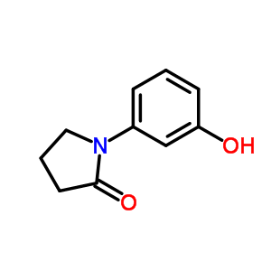 1-(3-Hydroxyphenyl)pyrrolidin-2-one Structure,58212-15-0Structure