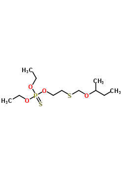 Thiophosphoric acid o,o-diethyl o-[2-[(sec-butoxymethyl)thio]ethyl] ester Structure,5823-11-0Structure