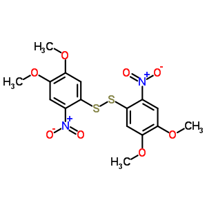 Bis(4,5-dimethoxy-2-nitrophenyl) persulfide Structure,58249-73-3Structure