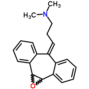 3-(1a,10b-二氫-6H-二苯并[3,4:6,7]環(huán)庚三烯并[1,2-b]環(huán)氧乙烯-6-亞基)-N,N-二甲基-1-丙胺結(jié)構(gòu)式_58256-08-9結(jié)構(gòu)式