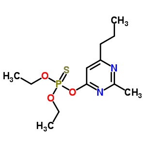 Thiophosphoric acid o,o-diethyl o-(2-propyl-6-methylpyrimidin-4-yl) ester Structure,5826-91-5Structure