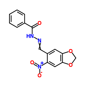 Benzoic acid,2-[(6-nitro-1,3-benzodioxol-5-yl)methylene]hydrazide Structure,58276-89-4Structure