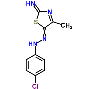 4-Chloro-n-[(2-imino-4-methyl-1,3-thiazol-5-ylidene)amino]aniline Structure,58285-64-6Structure