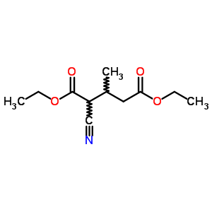 Diethyl 2-cyano-3-methyl-pentanedioate Structure,5832-70-2Structure