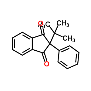 2-Phenyl-2-tert-butyl-indene-1,3-dione Structure,58325-77-2Structure