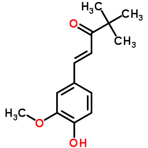 1-(4-Hydroxy-3-methoxyphenyl)-4,4-dimethyl-1-penten-3-one Structure,58344-27-7Structure