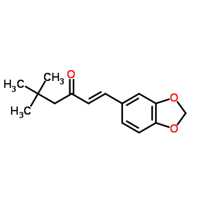 5,5-Dimethyl-1-(1,3-benzodioxol-5-yl)-1-hexen-3-one Structure,58344-54-0Structure