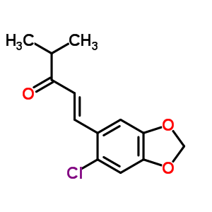 1-[2-Chloro-4,5-(methylenedioxy)phenyl ]-4-methyl-1-penten-3-one Structure,58344-72-2Structure