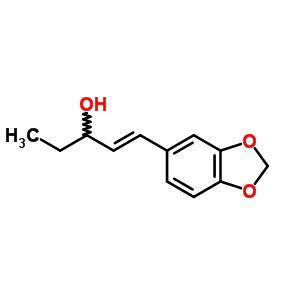 1-(3,4-Methylenedioxyphenyl)-1-penten-3-ol Structure,58344-84-6Structure