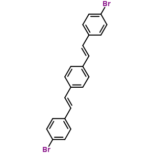 (E)-1,4-雙(-4-溴苯乙烯)苯結(jié)構(gòu)式_58358-55-7結(jié)構(gòu)式