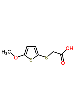 (5-Methoxy-2-thienyl)thioacetic acid Structure,58386-00-8Structure