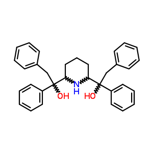 α,α’-dibenzyl-α,α’-diphenyl-2,6-piperidinedimethanol Structure,58451-86-8Structure