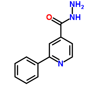 4-Pyridinecarboxylicacid,2-phenyl-,hydrazide(9ci) Structure,58481-06-4Structure