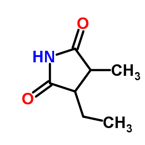 3-乙基-4-甲基-2,5-吡咯烷二酮結(jié)構(gòu)式_58501-92-1結(jié)構(gòu)式