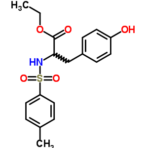 N-[(4-甲基苯基)磺?；鵠-L-酪氨酸乙酯結(jié)構(gòu)式_58559-09-4結(jié)構(gòu)式