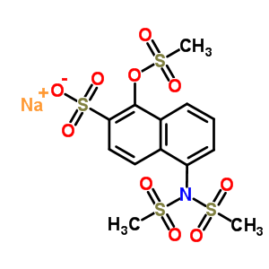 5-[N,n-bis(methylsulfonyl)amino]-1-methylsulfonyloxy-2-naphthalenesulfonic acid sodium salt Structure,58596-06-8Structure