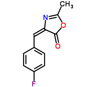 4-[(4-Fluorophenyl)methylene]-2-methyl-5(4h)-oxazolone Structure,586-08-3Structure