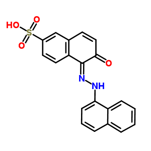 6-Hydroxy-5-(1-naphthalenylazo)-2-naphthalenesulfonic acid sodium salt Structure,5864-86-8Structure