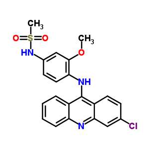 N-[3-methoxy-4-[(3-chloroacridine-9-yl)amino]phenyl ]methanesulfonamide Structure,58658-30-3Structure